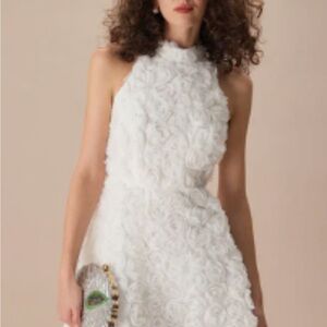 RIHOAS White Textured Mini Dress